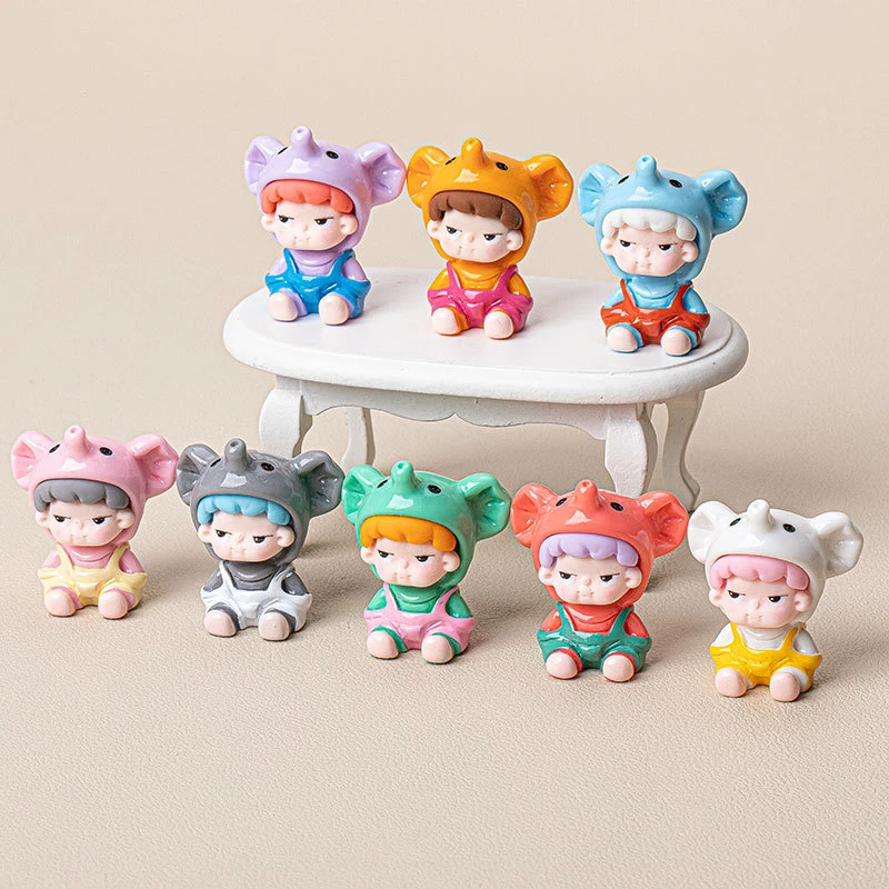 保套+双倍保底）插兜大象崽崽 diy饰品配件奶油胶微景观桌面小摆件