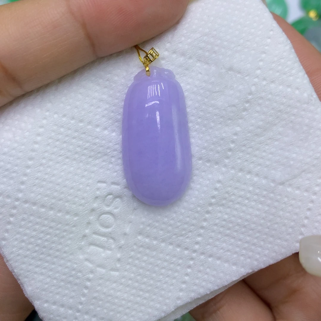 颈饰18K金镶嵌翡翠晚*