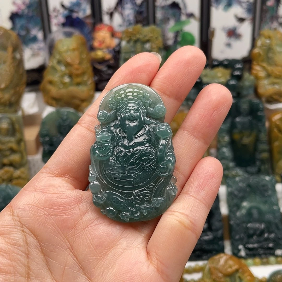 颈饰未镶嵌翡翠天然翡翠a货龙