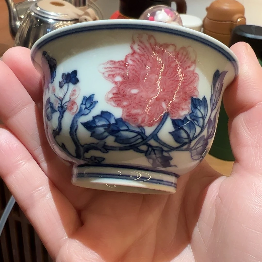 微瑕臻玉古坊原矿青花釉里红