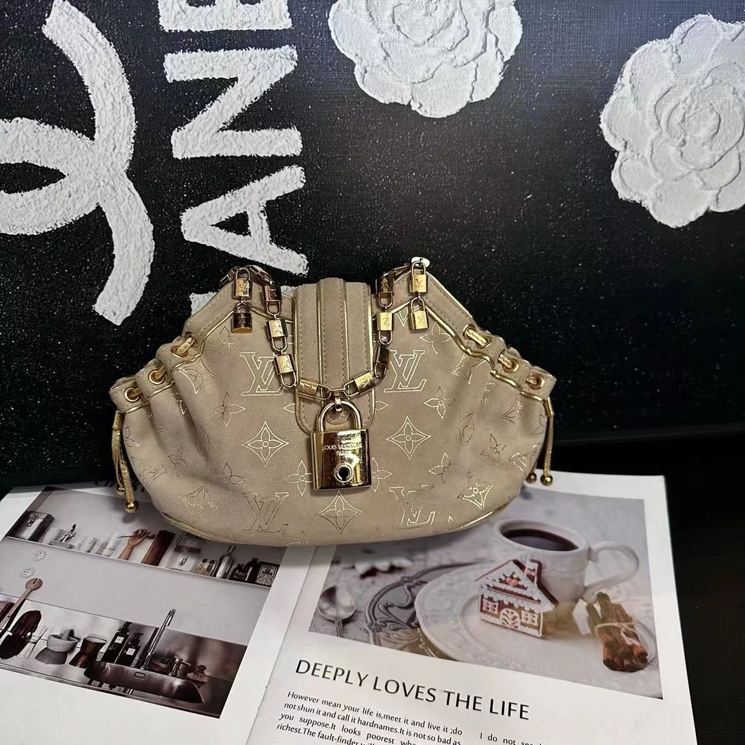 95新 LouisVuitton/路易威登 金球mini饺子包04年 6298