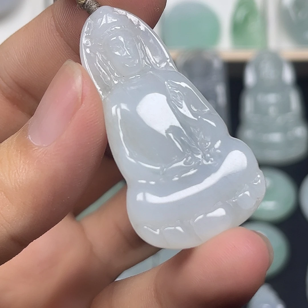 颈饰未镶嵌翡翠缅甸天然翡翠
