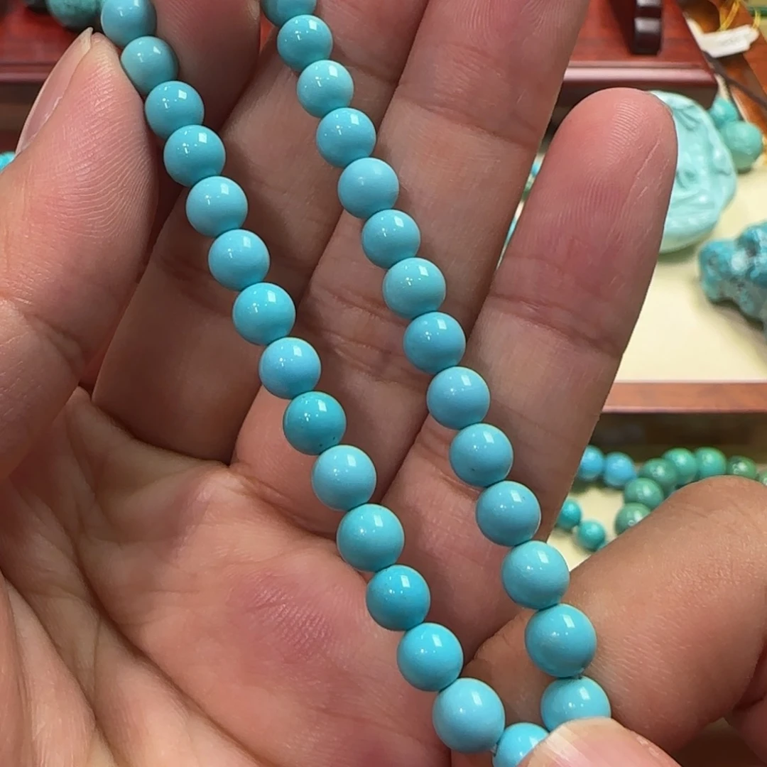 绿松石未镶嵌手串5mm 070300
