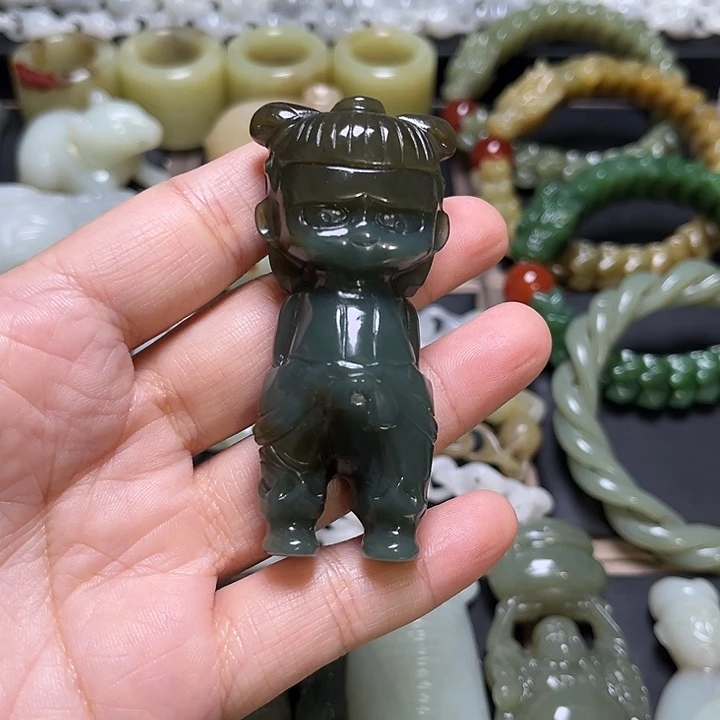 和田玉未镶嵌吊坠(不含链)莉***e