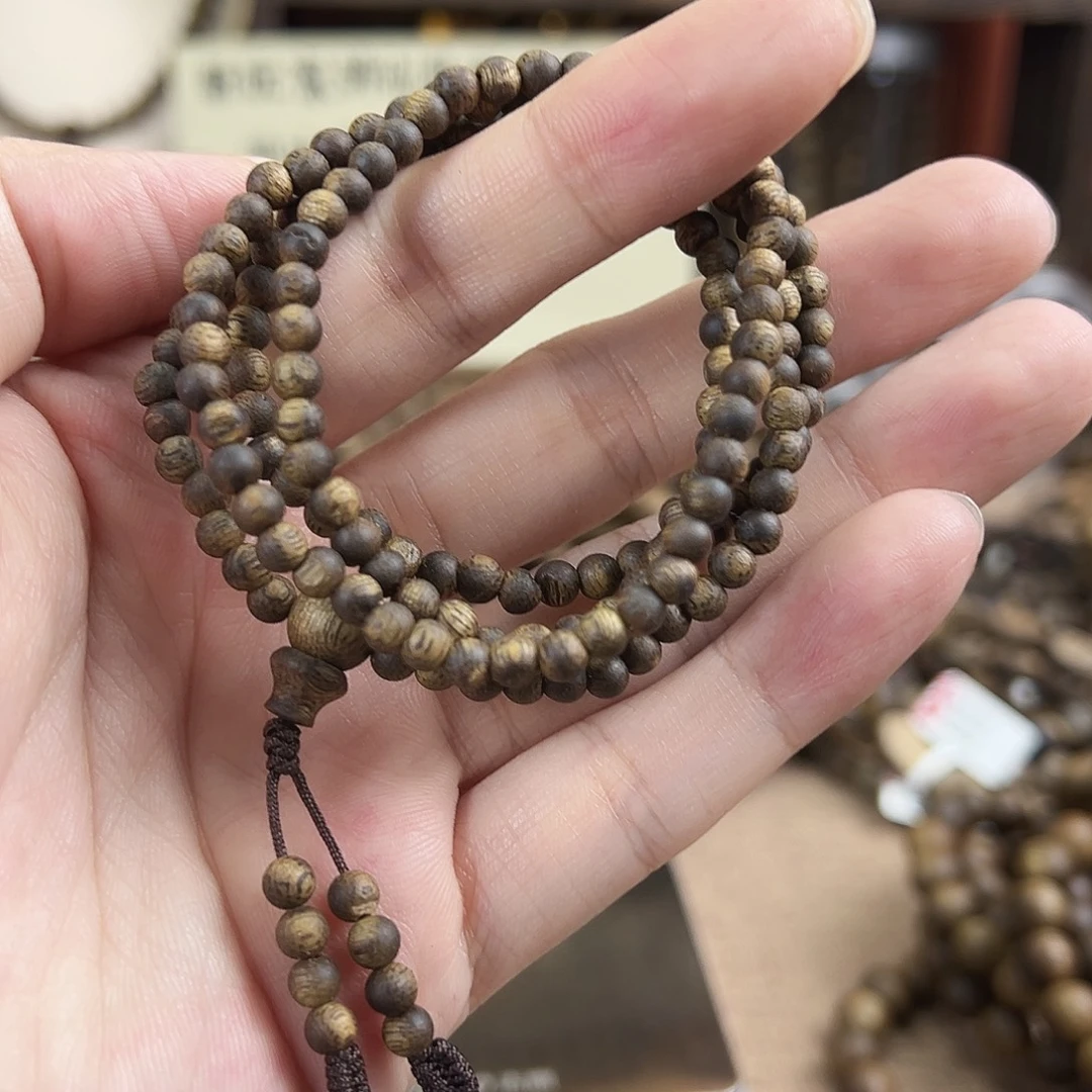 沉香沉香碎屑04圆珠多圈虫漏款