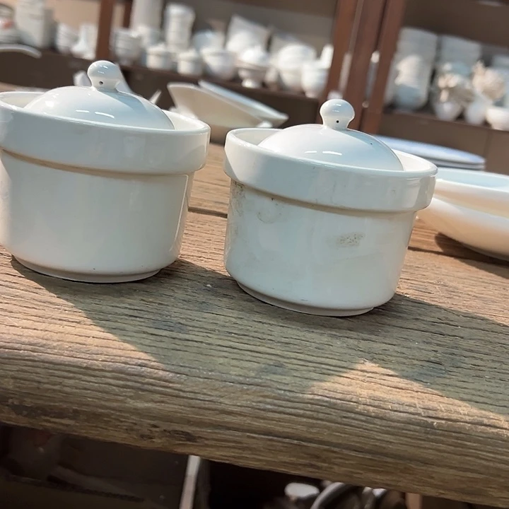 库存尾货四厂顿碗一对微瑕