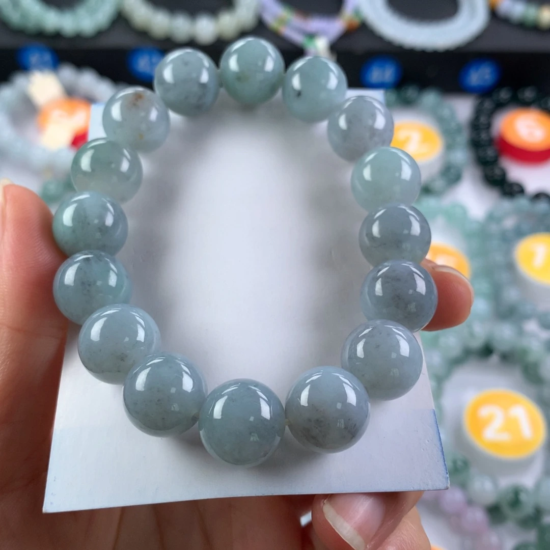 翡翠未镶嵌手链卡13