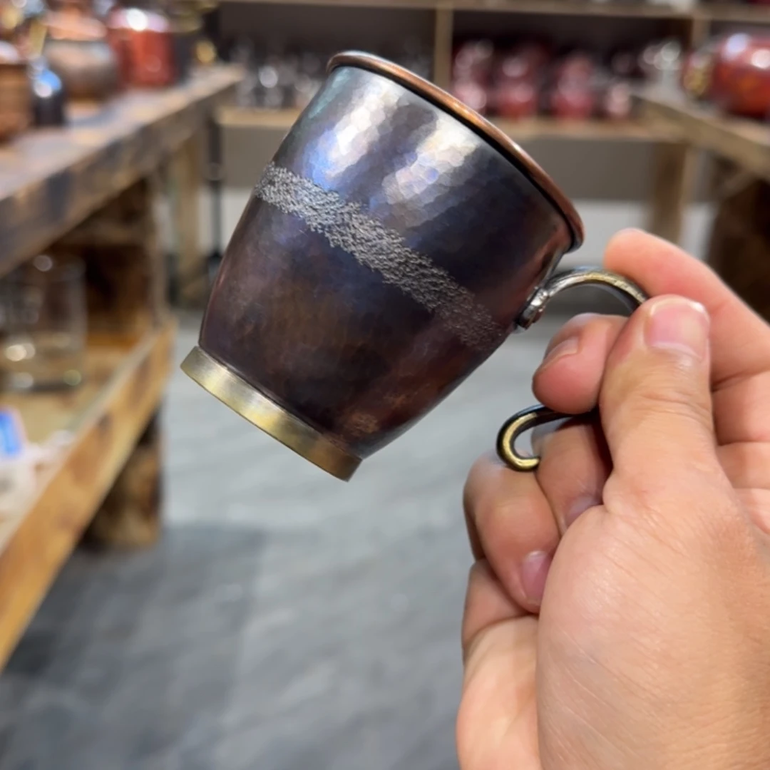 紫铜手工制作杯子