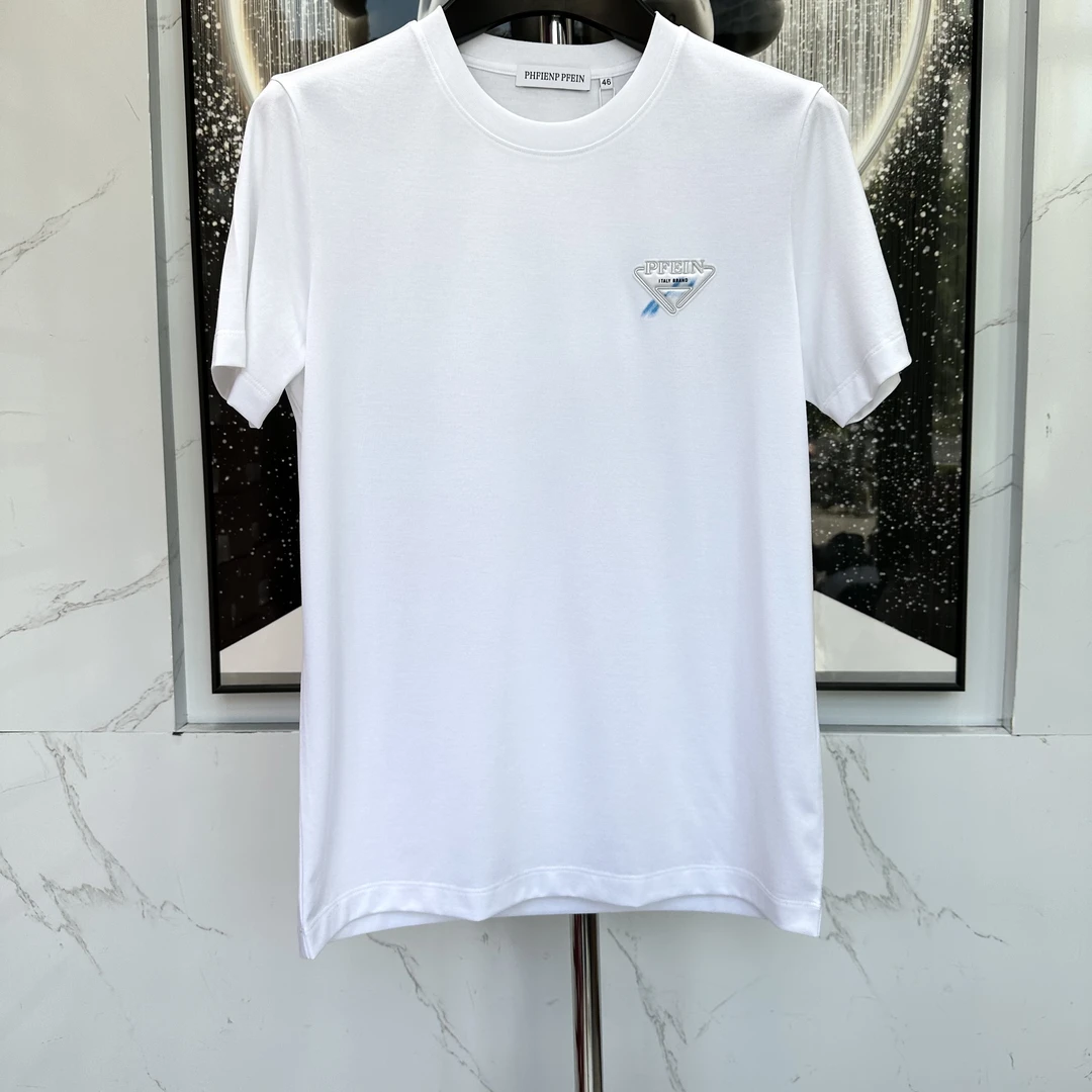 【PP短袖】新款春夏潮流休闲时尚男士圆领个性T恤短袖百搭半袖1095