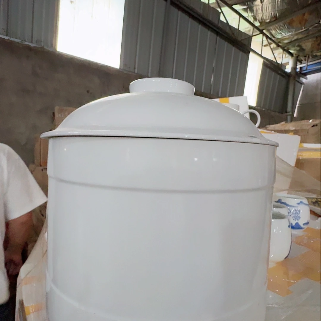 瓷片景德镇陶瓷玉泥20斤米缸