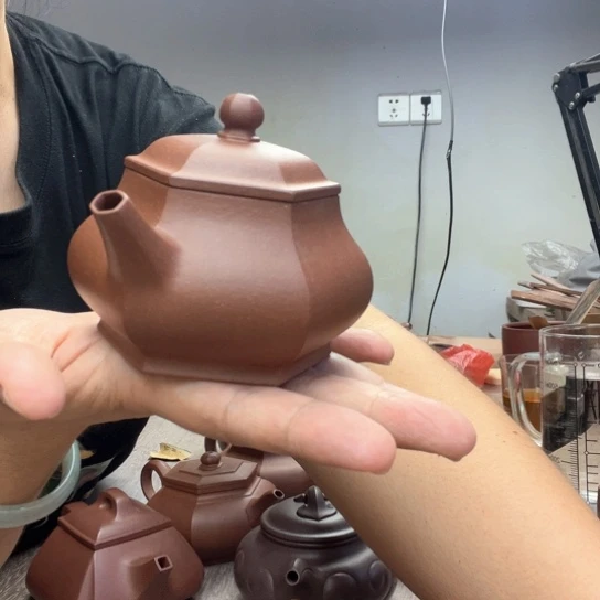 茶壶紫砂国***工泥料底槽清