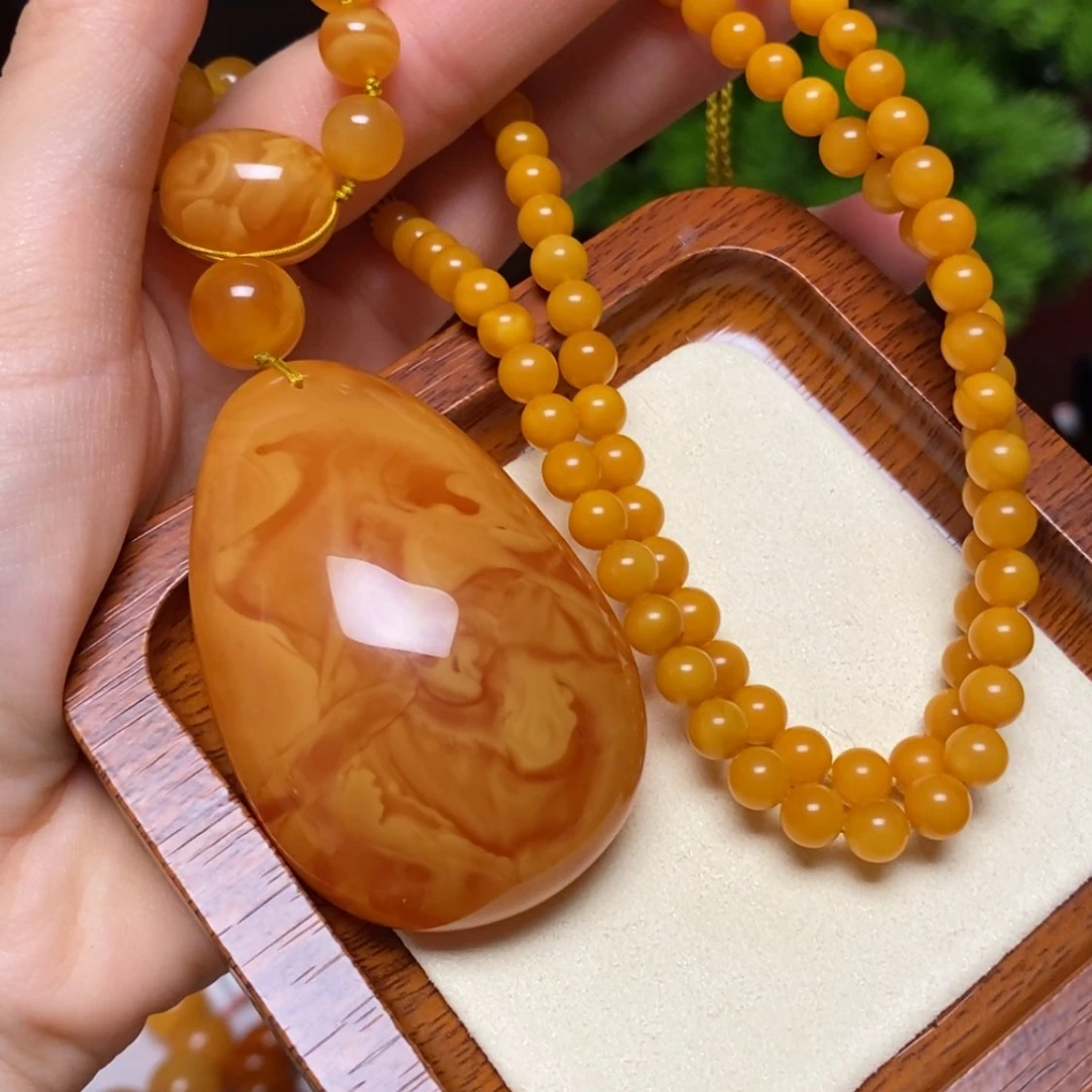 【闪购商品】蜜蜡颈饰未镶嵌项链