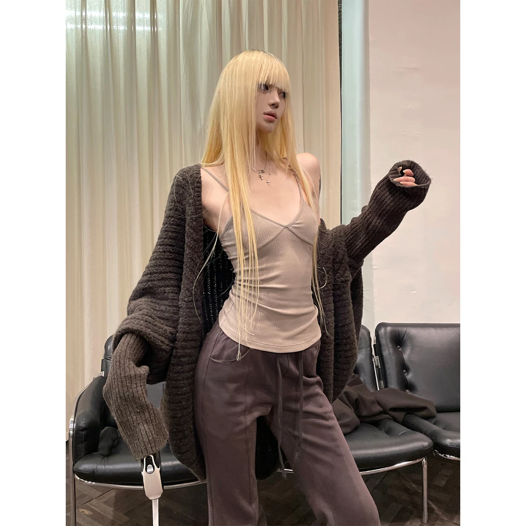 Rase le sol‘Caramel Code’蝙蝠袖毛衣开衫宽松慵懒风加厚外套