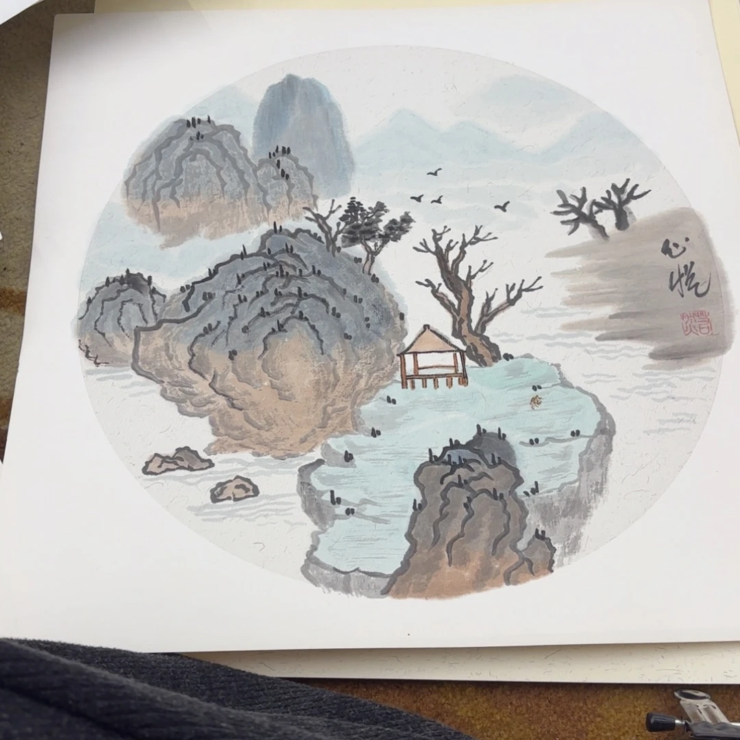 国画38-38卡纸作品艺