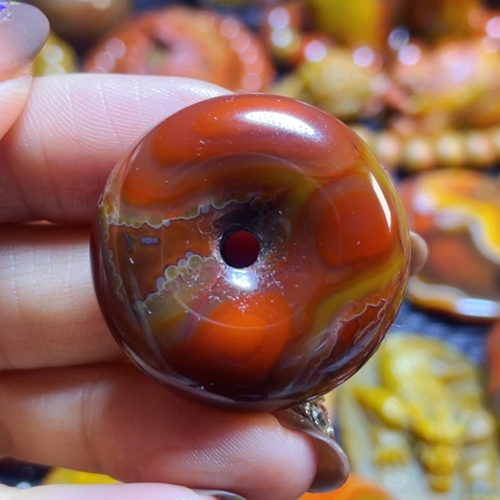 未镶嵌战国红吊坠玛瑙/玉髓