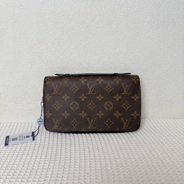 99新 LouisVuitton/路易威登 5839/7071时尚经典棕老花手拿包