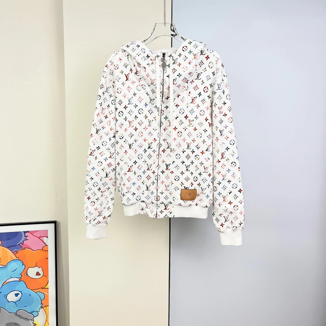 95新 LV 拉链连帽卫衣外套/码/Abc269