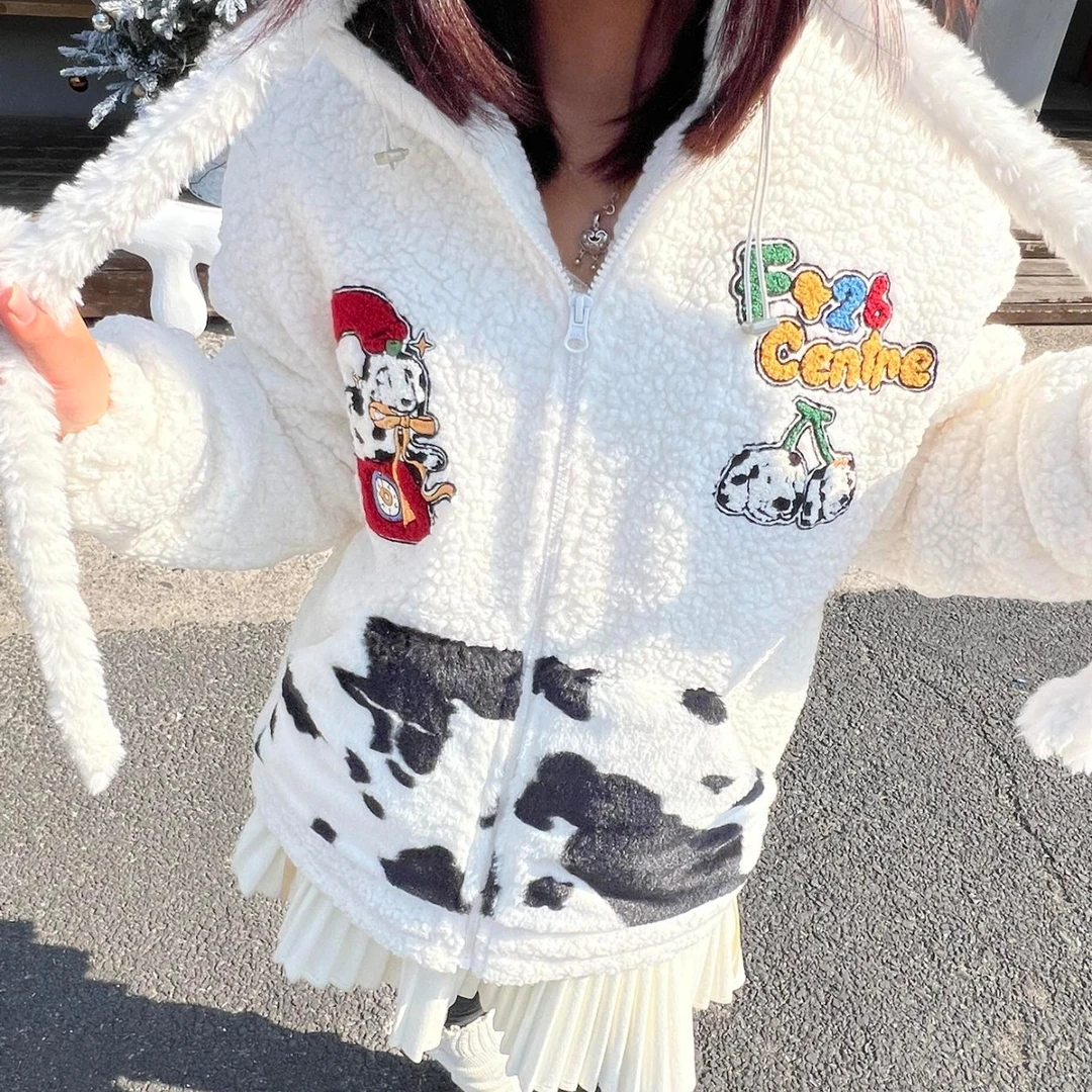 66奶牛冬季加厚百搭棉服