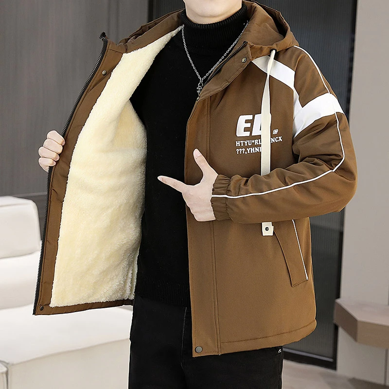 工装外套防风棉袄加绒加厚棉服男款高贵上档次男装保暖上衣服夹克