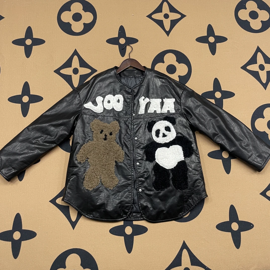 2025海宁新款真皮牛皮休闲时尚羽绒服25712