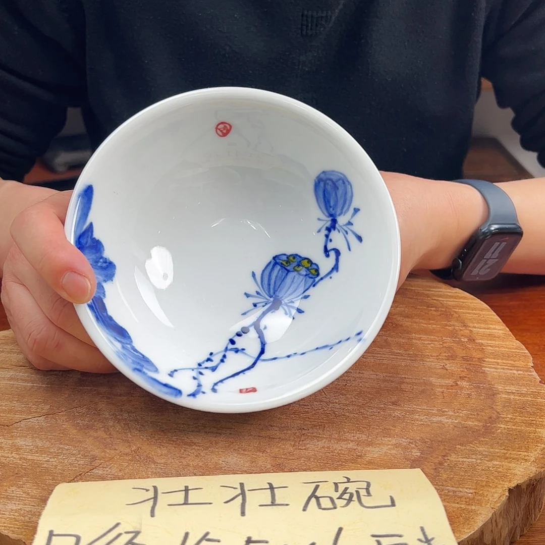 瓷片景德镇陶瓷手工手绘制作