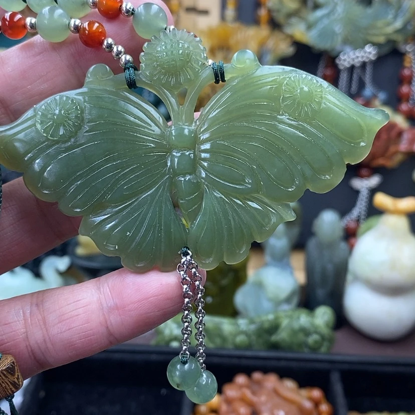 【闪购商品】蛇纹石玉未镶嵌吊坠