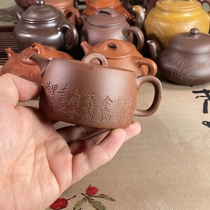 茶壶段泥紫砂的微瑕