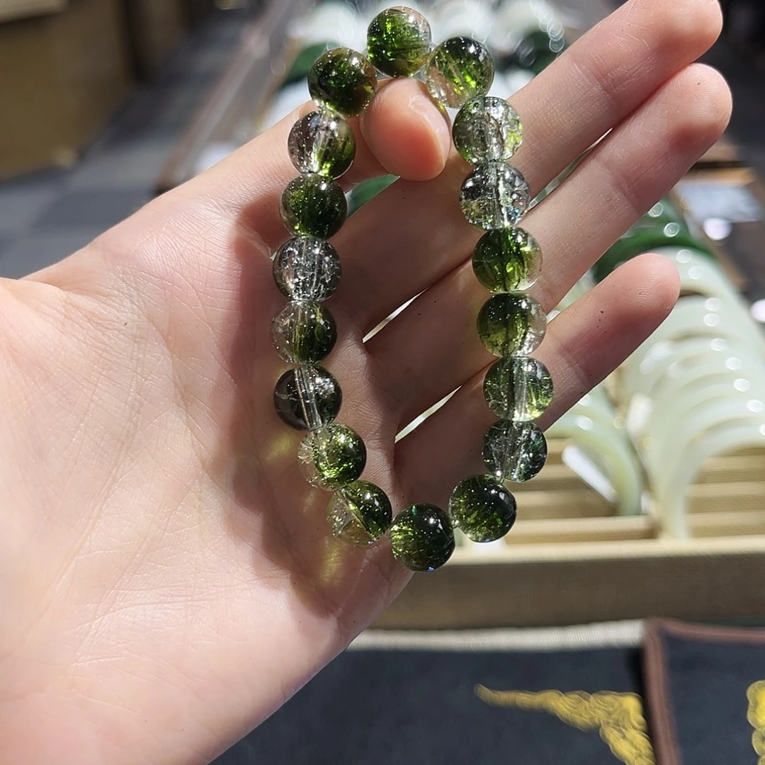 烟晶手链未镶嵌绿水晶