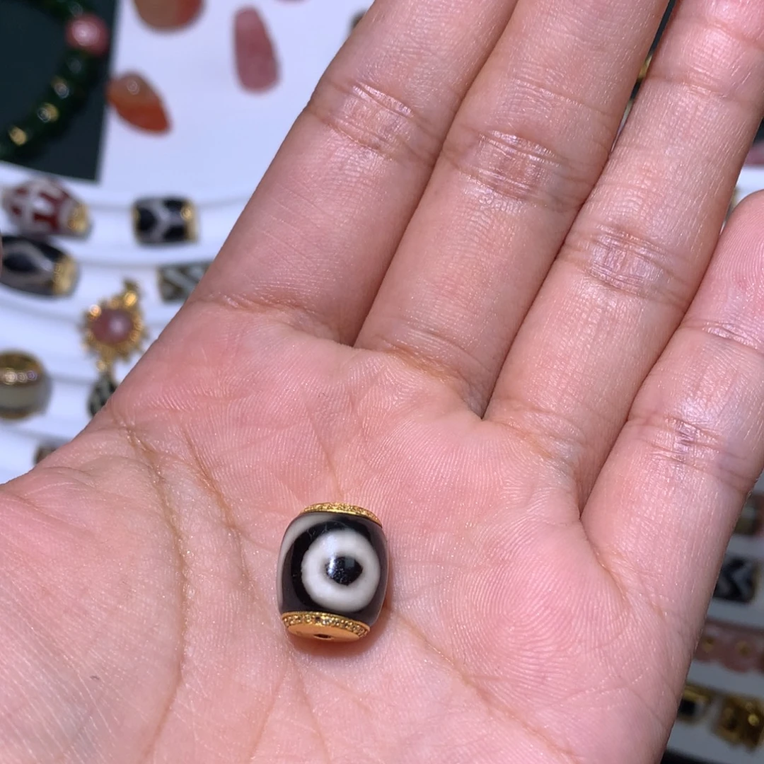 D***G玛瑙/玉髓18K金镶嵌文玩文玩文玩文玩