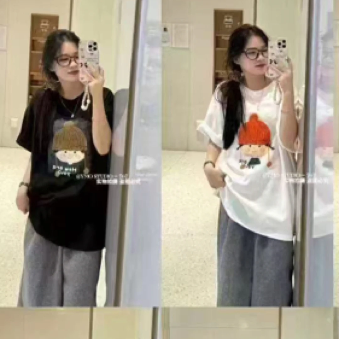 珍姐家小女孩戴帽子大t恤767货号