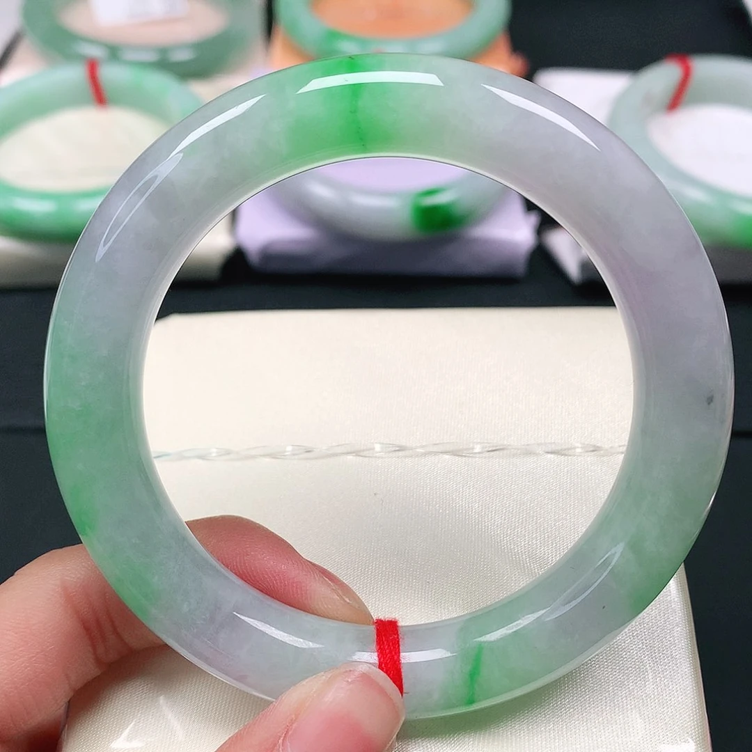 翡翠手镯（圆镯）未镶嵌天然翡翠手镯55