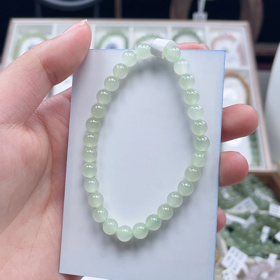 明***子和田玉未镶嵌手串