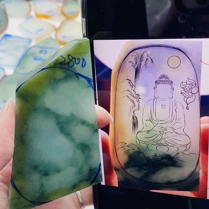 定制翡翠未镶嵌包工