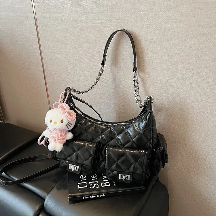 编码260-325高级百搭网红潮流单肩斜跨腋下包女小众韩版小包包