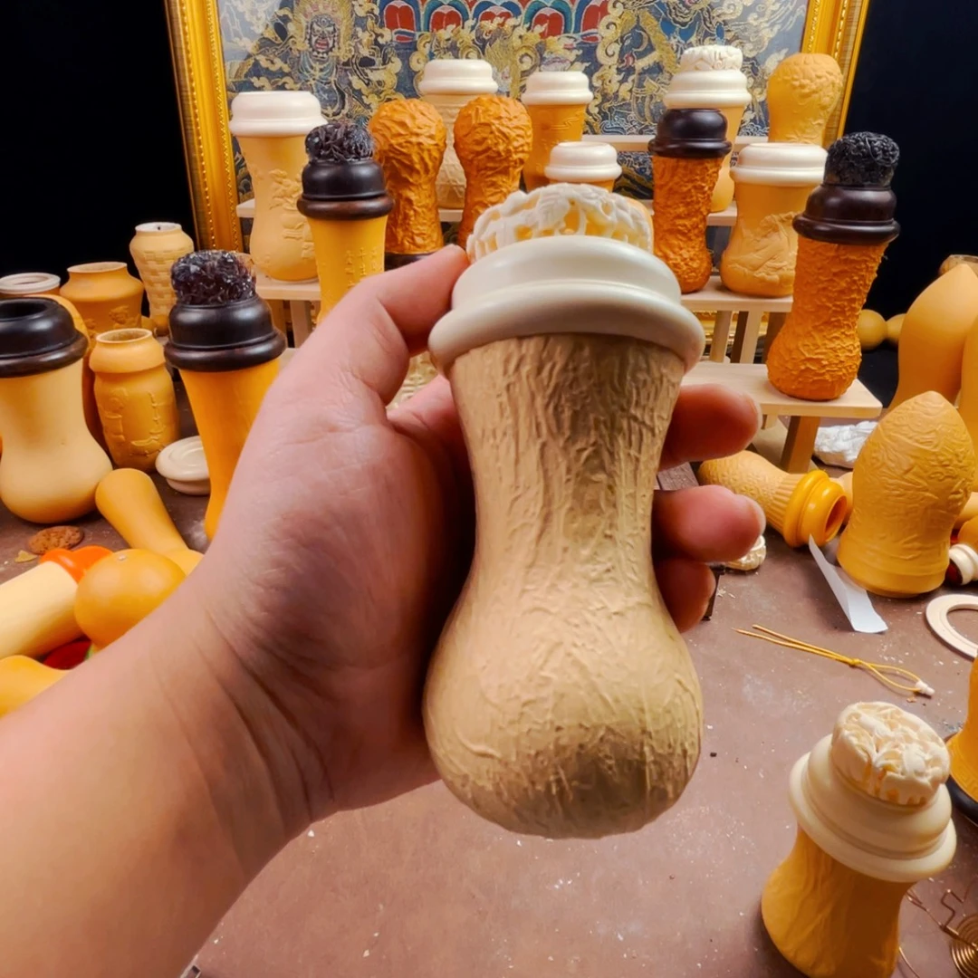 黑白虫葫芦，密胺口盖蒙心