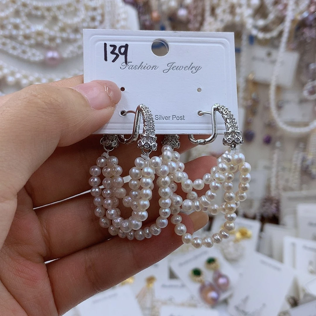 项链银S925镶嵌淡水珍珠