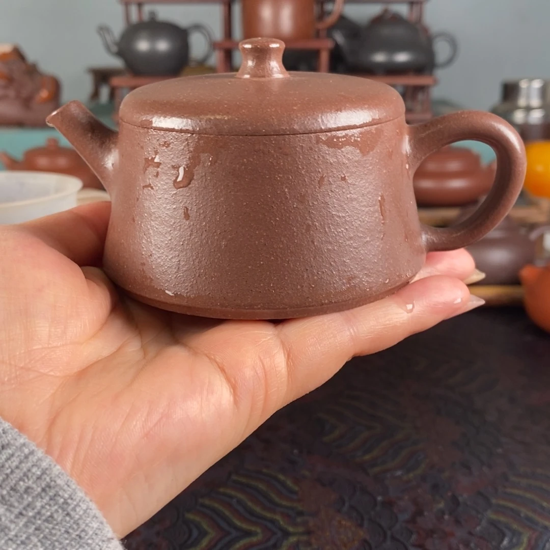 紫砂茶壶千禧紫泥 云柱。150