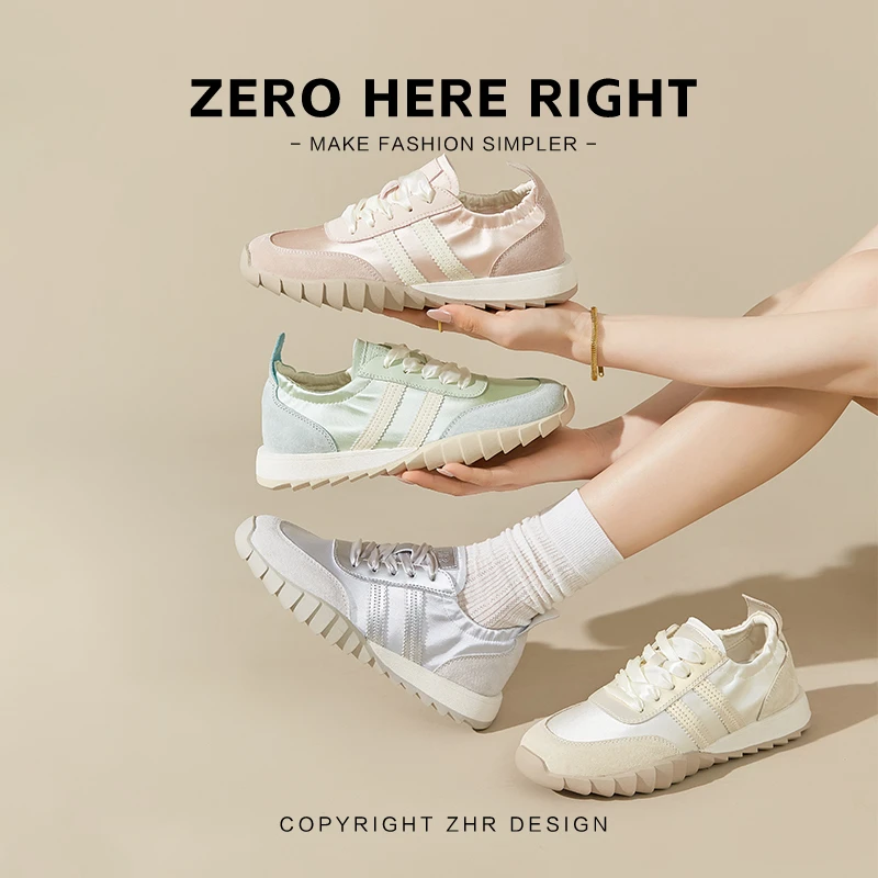 ZHR/则则德训鞋2025秋韩版时尚拼色休闲运动鞋软底不累脚通勤女鞋