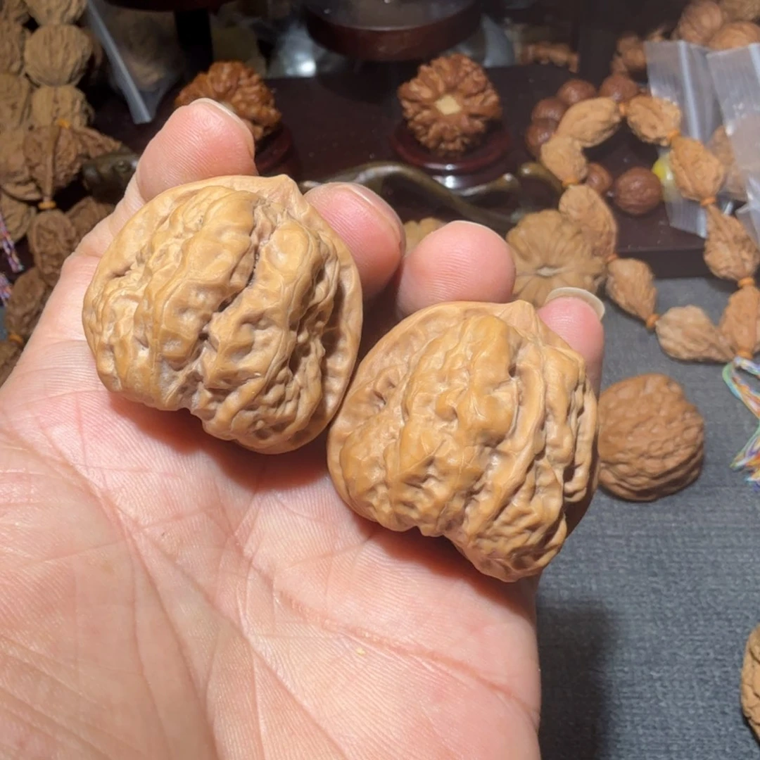 把件文玩核桃怀柔蛤嚒头38