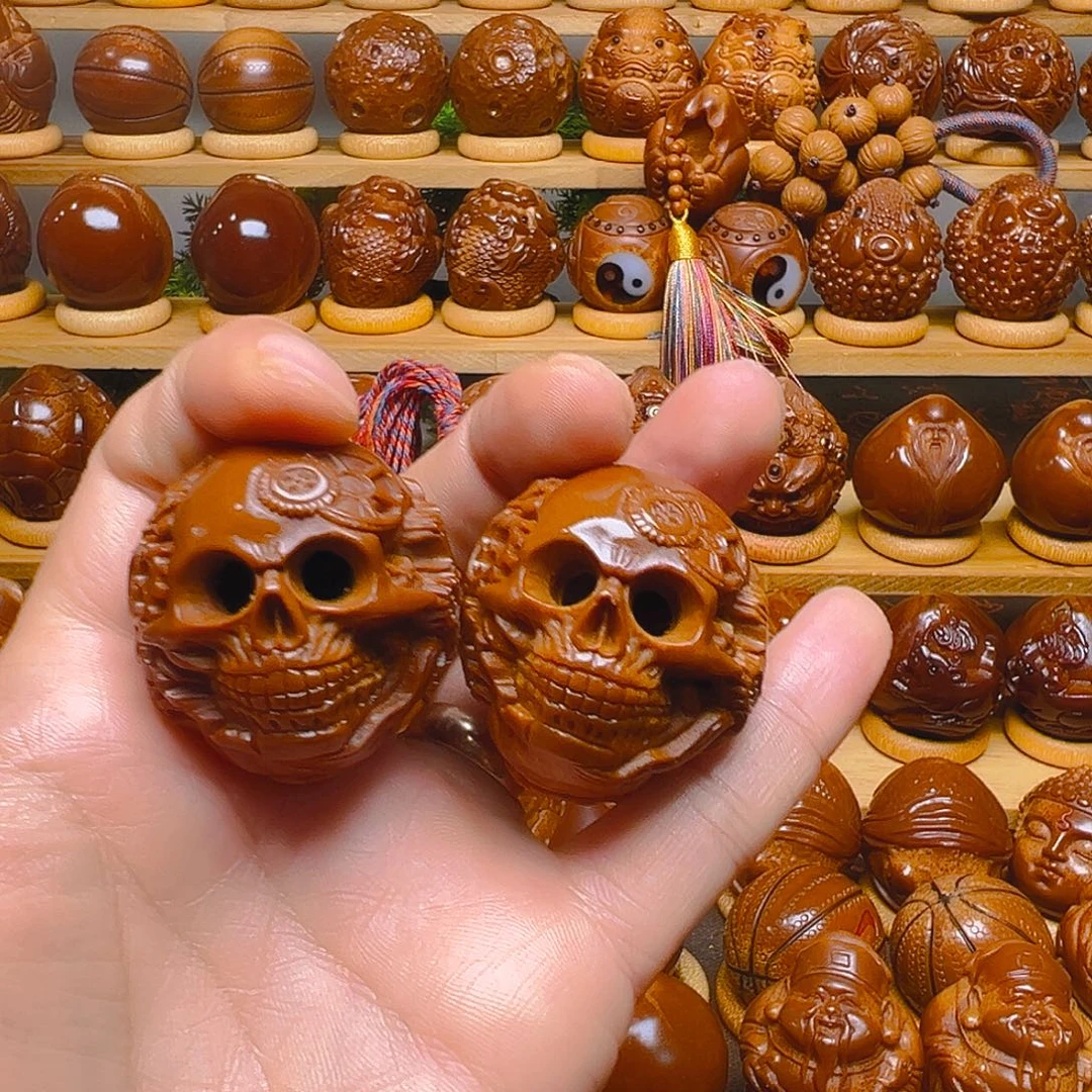 杨***峰手串/手链橄榄核机械骷髅一对