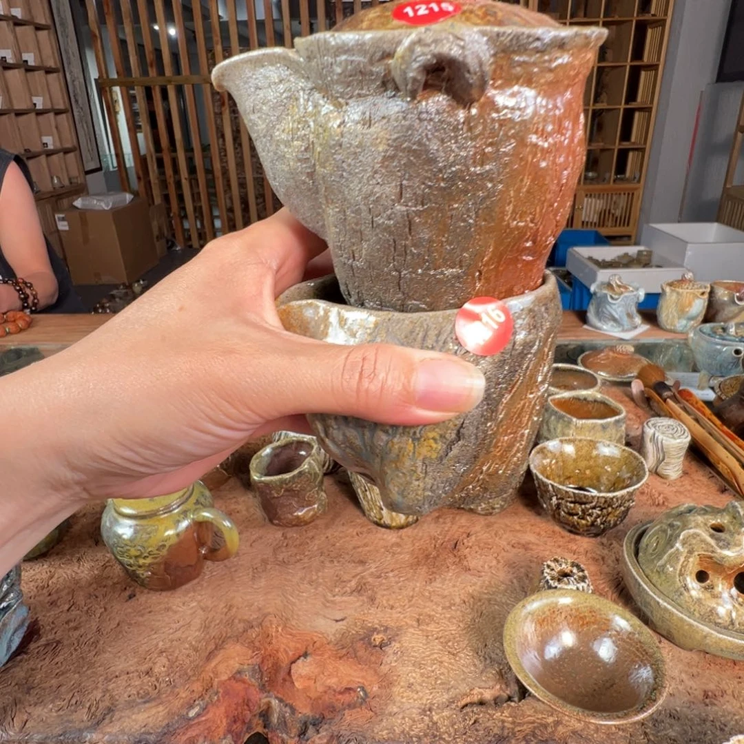 杯1215，1216柴烧宝瓶公道