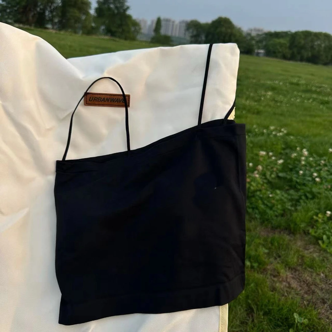 小郭家-自制内衣棉质乳胶杯垫吊带瑜伽美背文胸一体薄款舒适打底