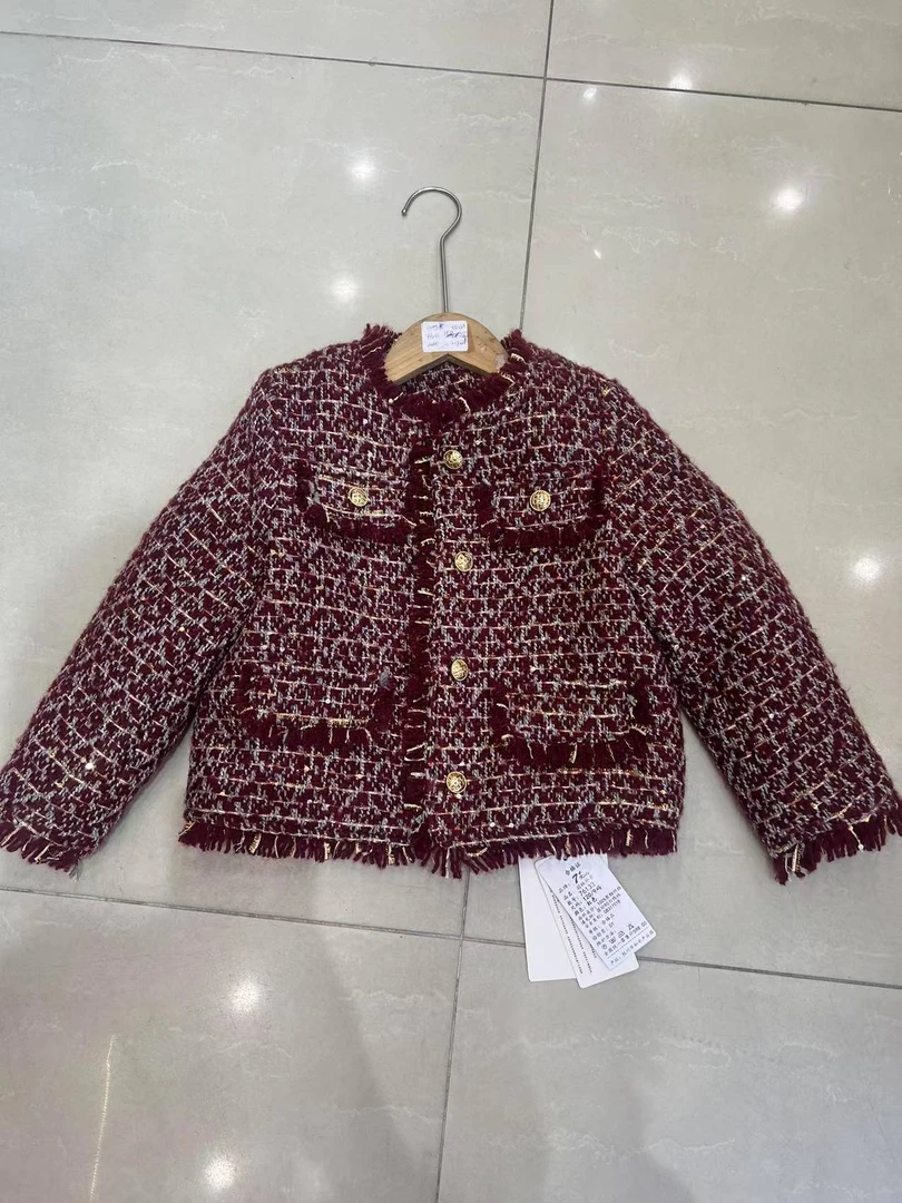 《昊妈家》宽松百搭时尚女童外套76133