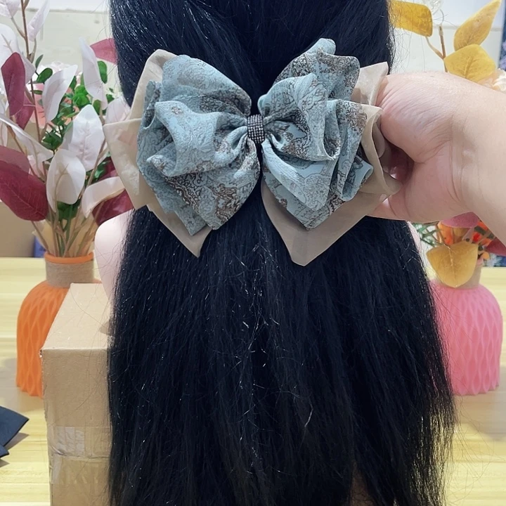 铁合金布艺蝴蝶结发夹