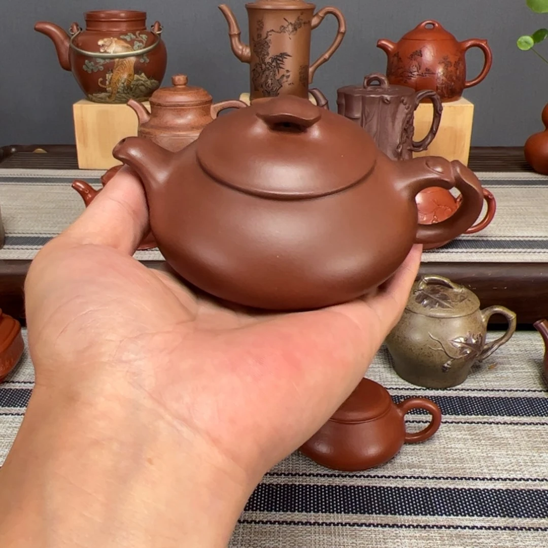 茶壶紫砂田*全手工简瓢容量200c c