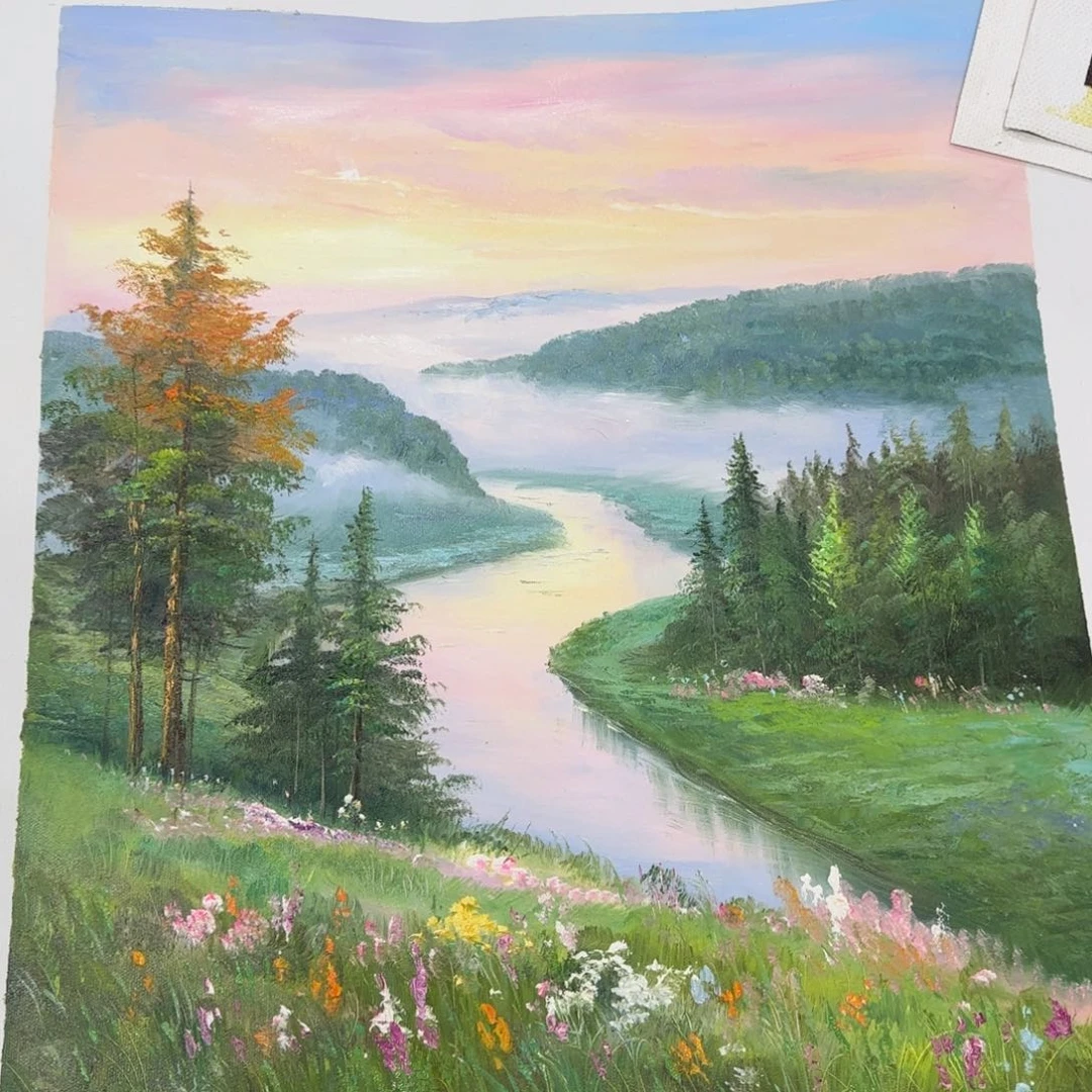 油画优惠多多指教一下自己喜欢