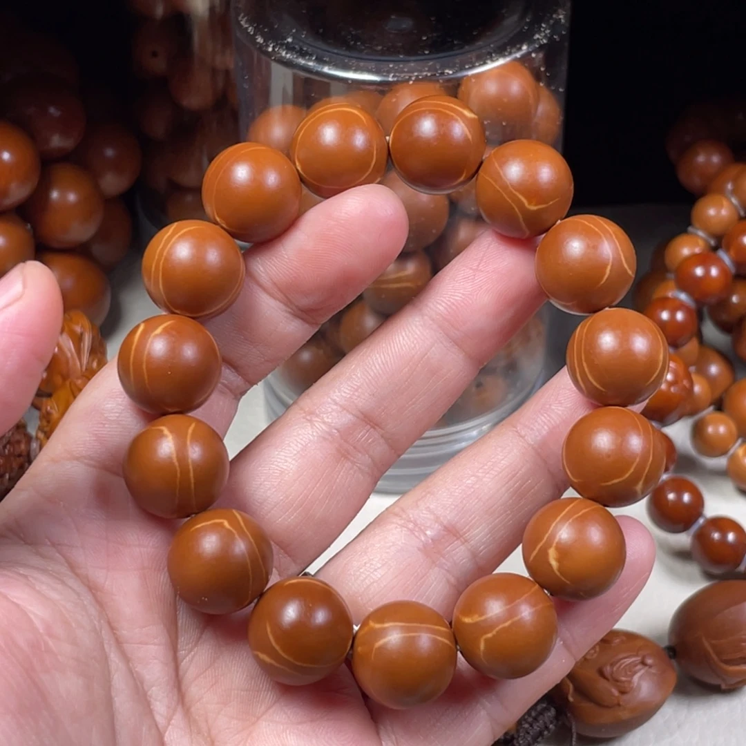 峨***峰橄榄核手串/手链1.5正宗梅林三角铁核同轴精品