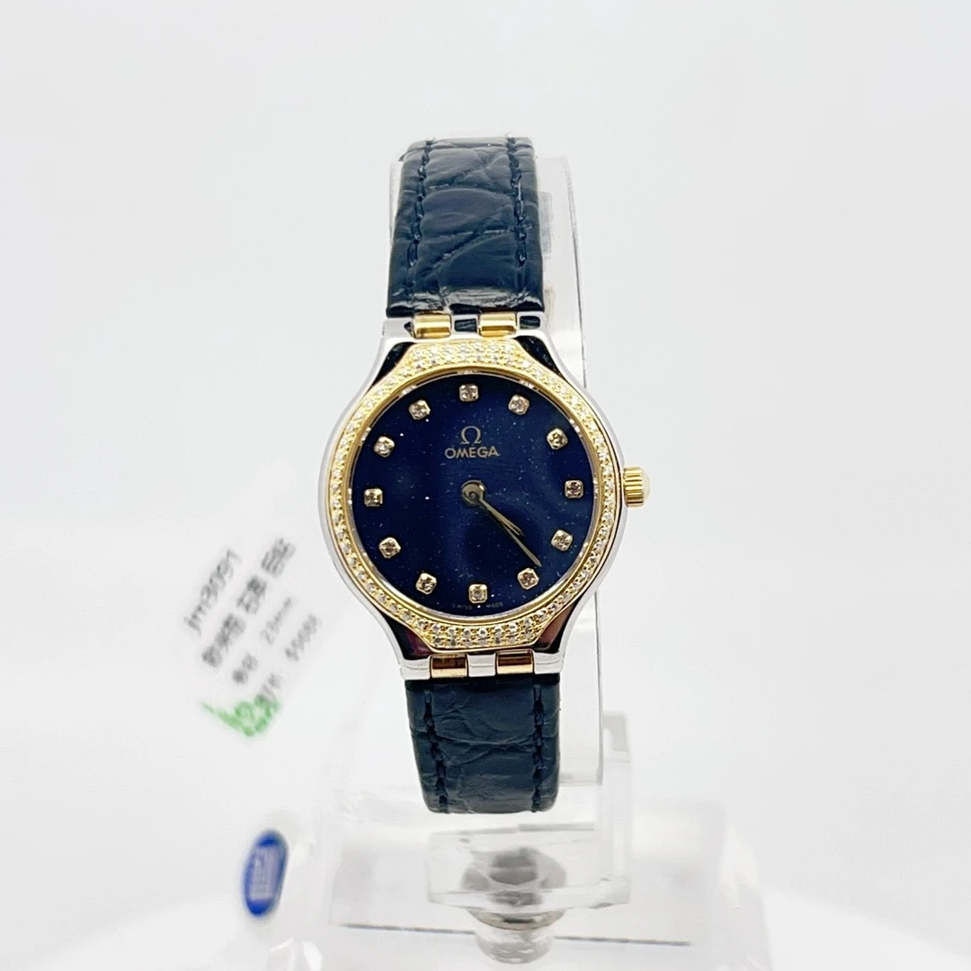 99新 Omega/欧米茄  石英腕表23mm后钻/公价85999/jm3091
