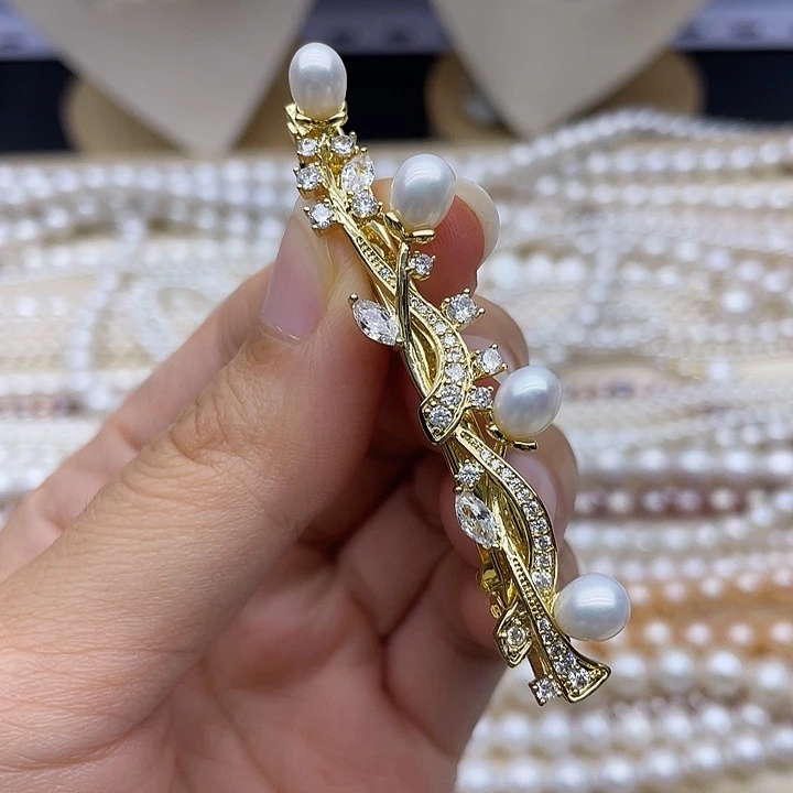 淡水珍珠颈饰银S925镶嵌