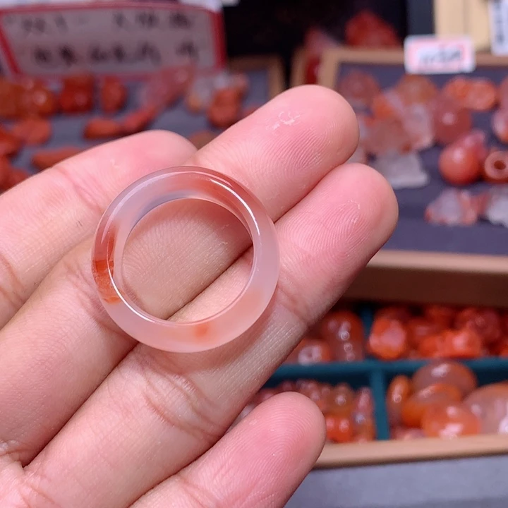阿***晶南红玛瑙未镶嵌南红戒圈